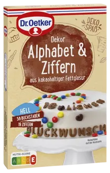 Dr. Oetker Dekor Alphabet & Ziffern