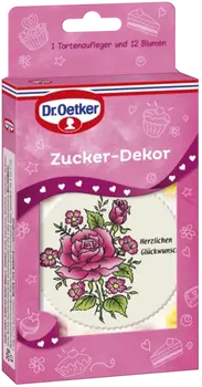 Dr. Oetker Zucker Dekor Schild Rosen