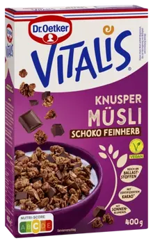 Dr. Oetker Vitalis Knuspermüsli Schoko feinherb