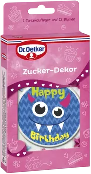 Dr. Oetker Zucker Dekor Schild Monster