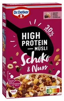 Dr. Oetker High Protein Müsli Schoko & Nuss