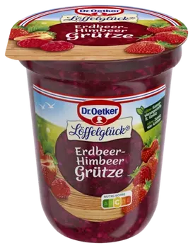 Dr. Oetker Erdbeer-Himbeer Grütze