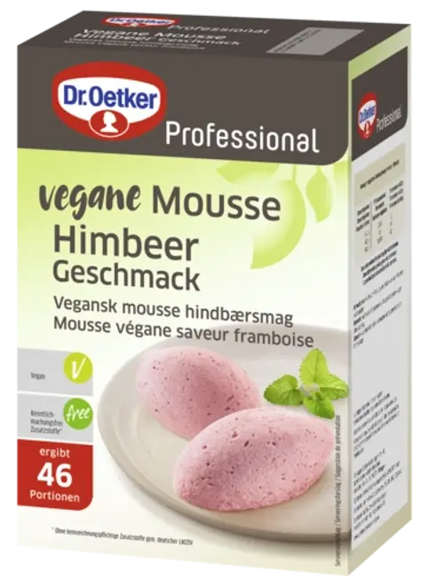 Dr. Oetker Vegane Mousse Himbeer-Geschmack 1 kg