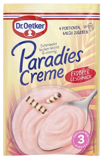 Dr. Oetker Paradies Creme Erdbeer-Geschmack