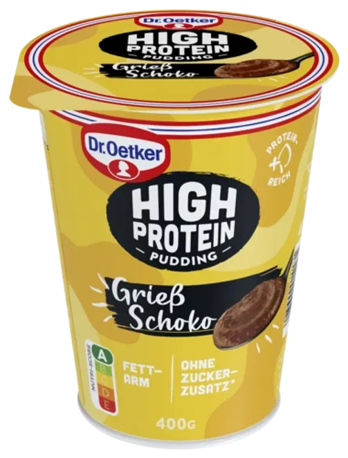 Dr. Oetker High Protein Pudding Grieß Schoko