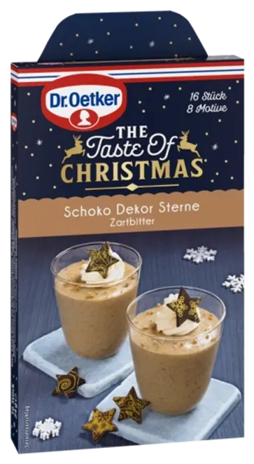 Dr. Oetker Schoko Dekor Sterne gold RAC MB