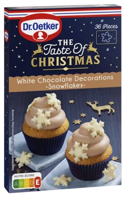 Dr. Oetker White Chocolate Decorations Snowflakes