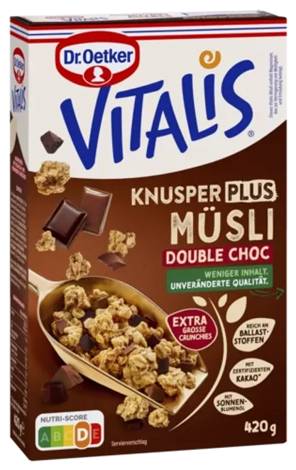 Dr. Oetker Vitalis Knusper Plus Double Chocolate