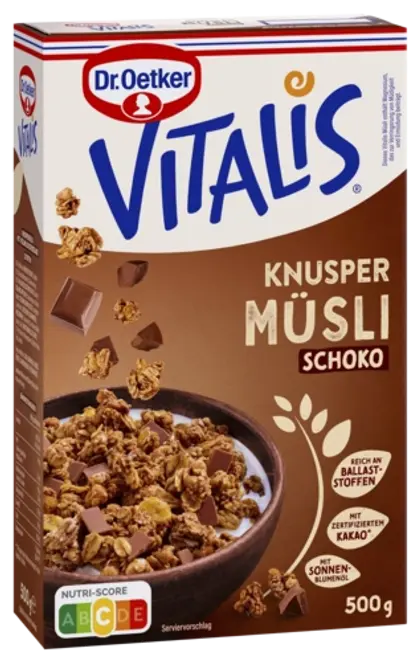 Dr. Oetker Vitalis Knuspermüsli Schoko