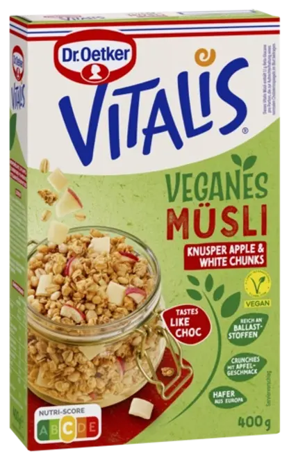 Dr. Oetker Vitalis Vegan Knusper Apple White Chunks