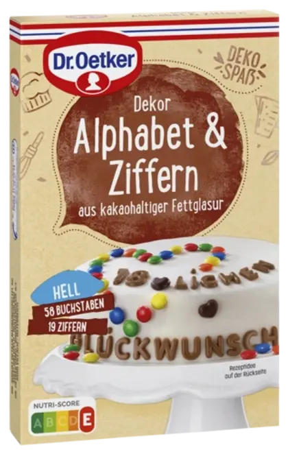 Dr. Oetker Dekor Alphabet & Ziffern