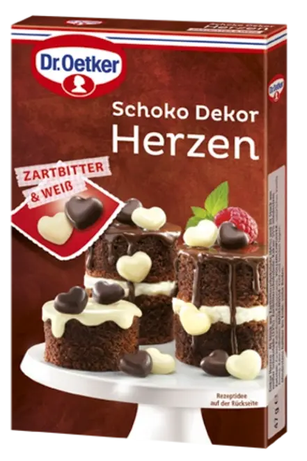 Dr. Oetker Schoko Dekor Herzen