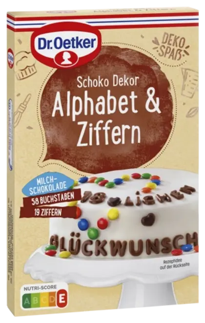 Dr. Oetker Schoko Alphabet u. Ziffern