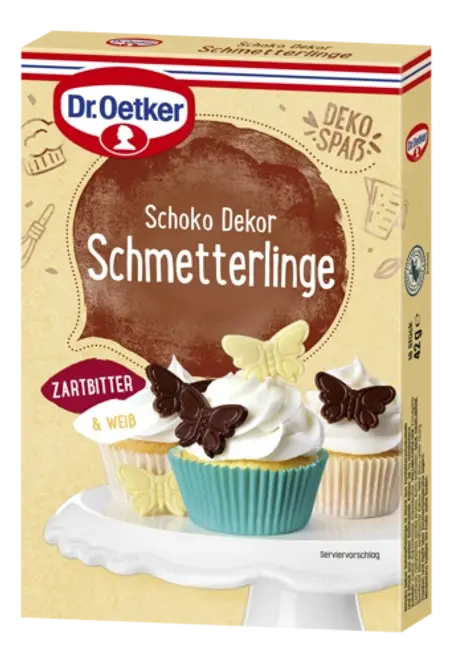 Dr. Oetker Schoko Dekor Schmetterlinge RAC MB