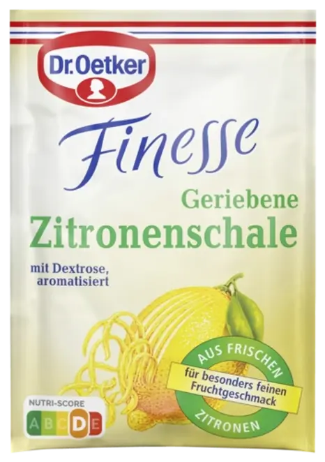Dr. Oetker Finesse Geriebene Zitronenschale 3er