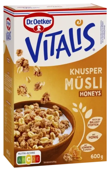Dr. Oetker Vitalis Knuspermüsli Honeys