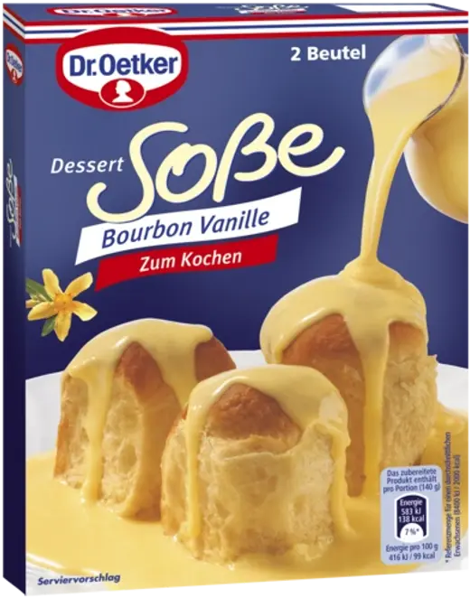 Dr. Oetker Dessertsoße Bourbon-Vanille zum Kochen