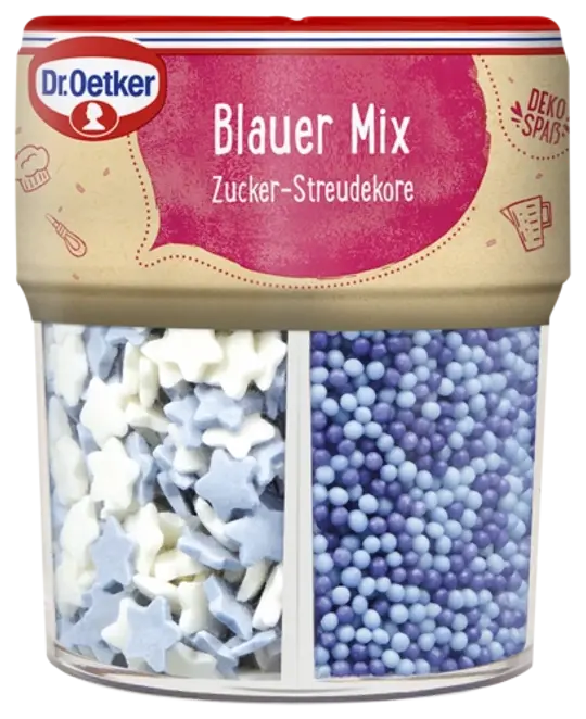 Dr. Oetker Blauer Mix Streudekor
