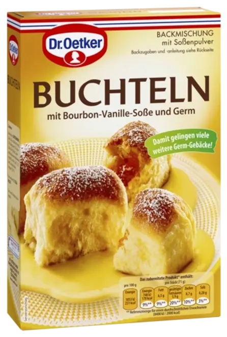 Dr. Oetker Buchteln mit Vanille-Soße