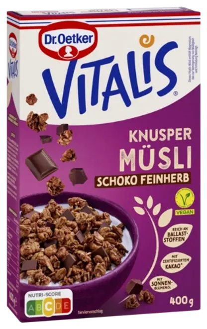 Dr. Oetker Vitalis Knuspermüsli Schoko feinherb