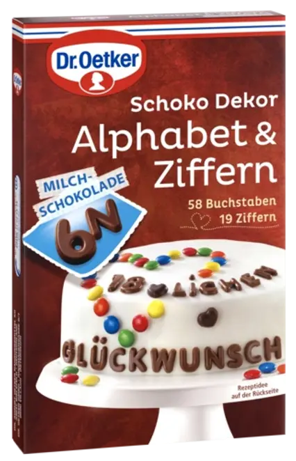 Dr. Oetker Schoko Alphabet u. Ziffern