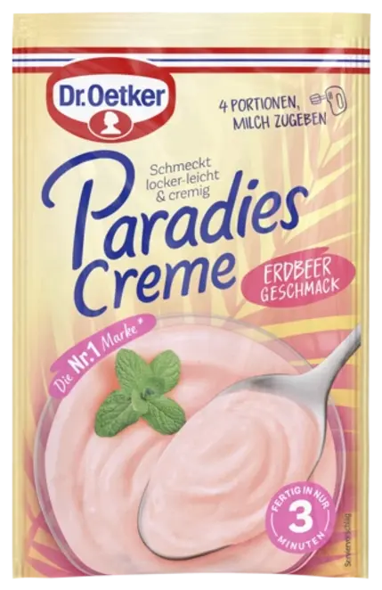 Dr. Oetker Paradies Creme Erdbeer-Geschmack