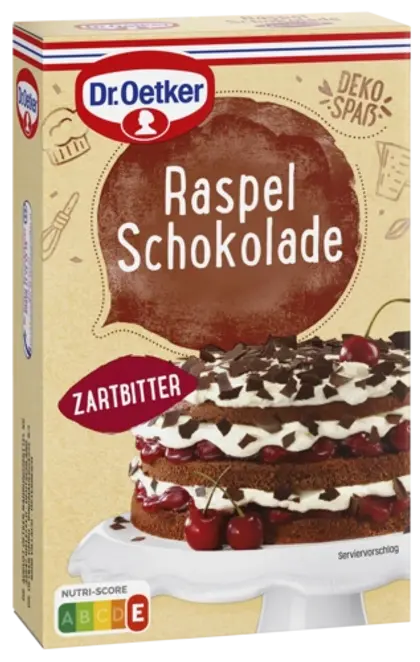 Dr. Oetker Raspelschokolade Zartbitter