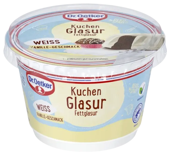 Dr. Oetker Kuchenglasur Weiß mit Vanille-Geschmack