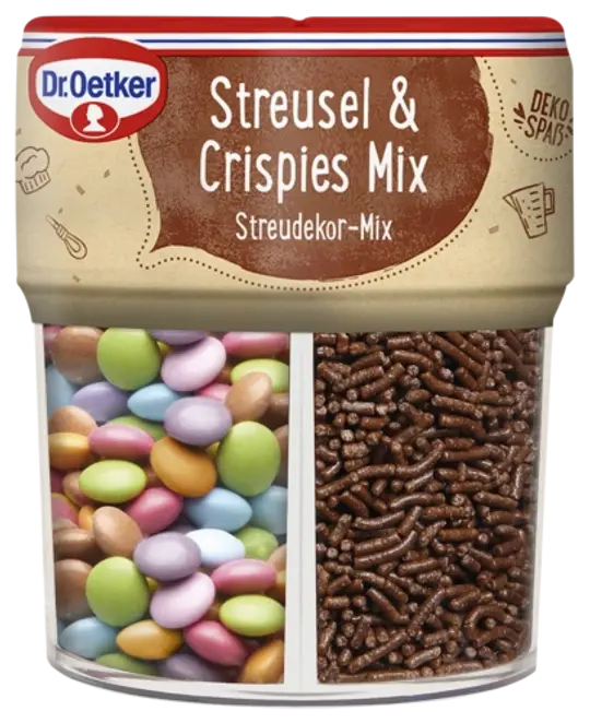 Dr. Oetker Schoko & Crispies Mix Streudekor