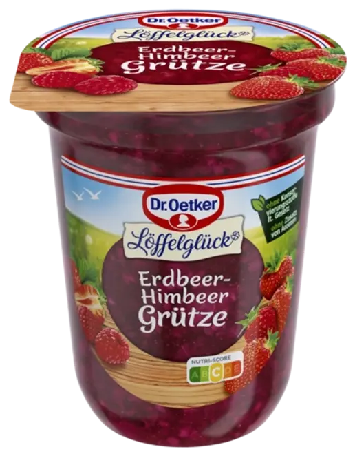 Dr. Oetker Erdbeer-Himbeer Grütze