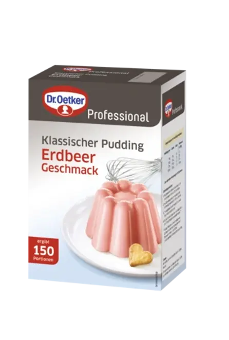 Dr. Oetker Klassischer Pudding Erdbeer-Geschmack 1 kg