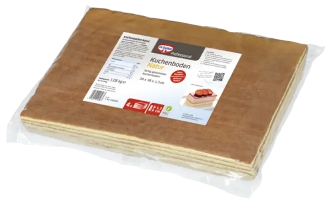 Dr. Oetker Kuchenboden Natur 4 x 270 g (28 x 38 x 1,3cm)