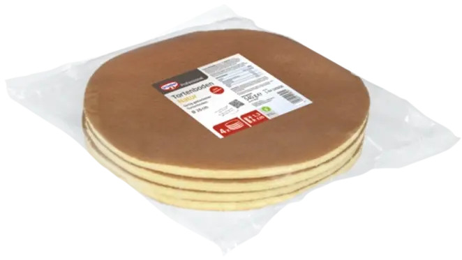 Dr. Oetker Tortenboden Natur 4 x 135 g (Ø 26 cm, H 1,3 cm)