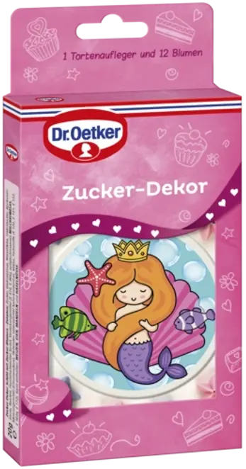 Dr. Oetker Zucker Dekor Schild Meerjungfrau