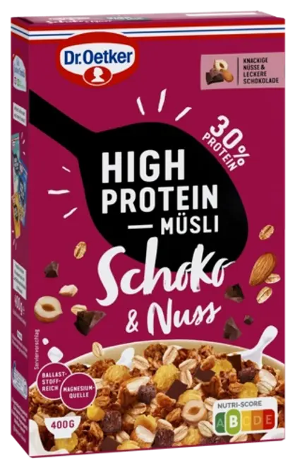 Dr. Oetker High Protein Müsli Schoko & Nuss
