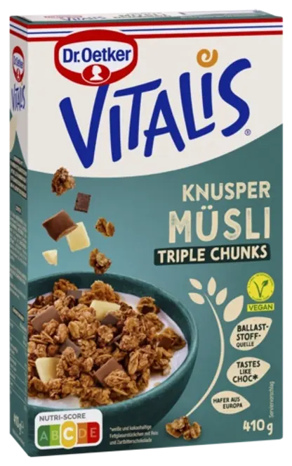 Dr. Oetker Vitalis Vegan Knusp Triple Chunks RAC MB