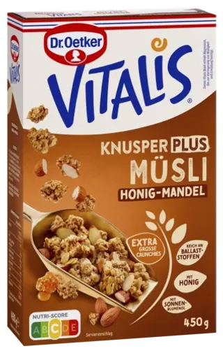 Dr. Oetker Vitalis Knusper Plus Honig-Mandel