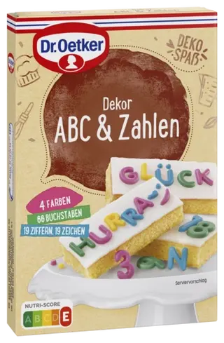 Dr. Oetker Dekor ABC & Zahlen