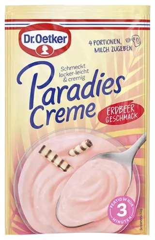 Dr. Oetker Paradies Creme Erdbeer-Geschmack