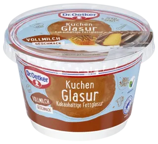 Dr. Oetker Kuchen Glasur Vollmilch-Geschmack (1 Becher)