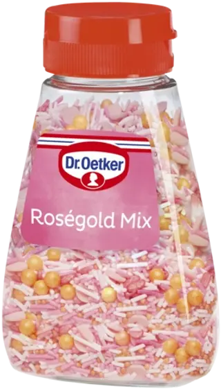 Dr. Oetker Streudekor Roségold Mix