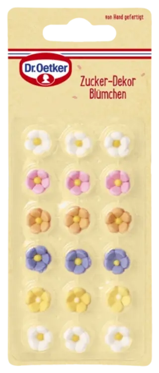 Dr. Oetker 3D Zucker-Dekor Blümchen klein