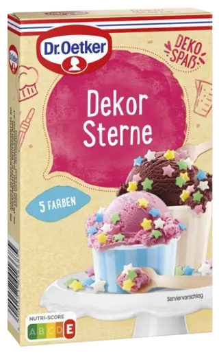 Dr. Oetker Zucker Dekor Sterne