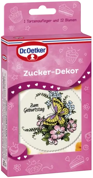 Dr. Oetker Zucker Dekor Schild Schmetterling
