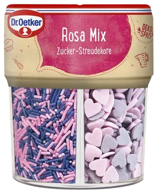 Dr. Oetker Streudekor Rosa Mix