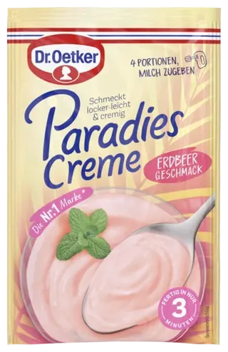 Dr. Oetker Paradies Creme Erdbeer-Geschmack