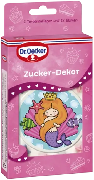 Dr. Oetker Zucker Dekor Schild Meerjungfrau