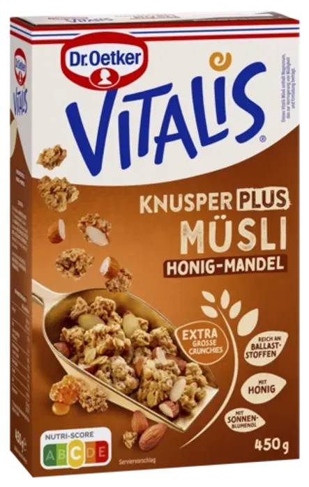 Dr. Oetker Vitalis Knusper Plus Honig-Mandel