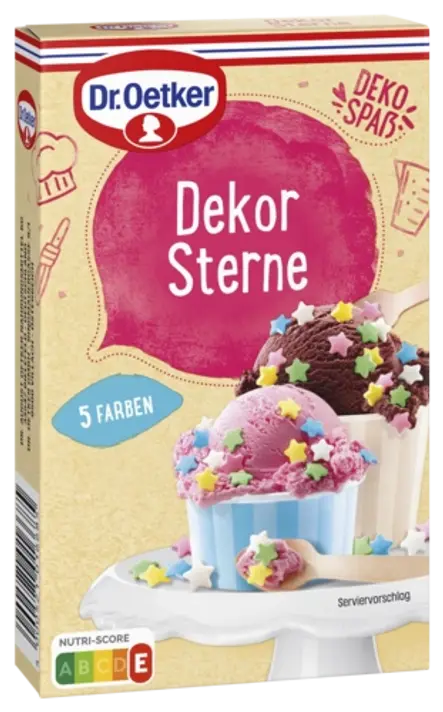 Dr. Oetker Zucker Dekor Sterne