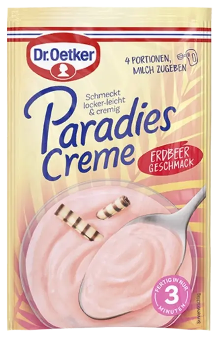 Dr. Oetker Paradies Creme Erdbeer-Geschmack